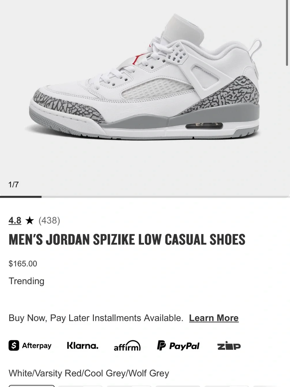 Jordan sneakers white
